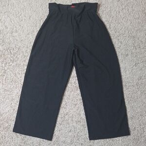SPANX Figure Firming Black Wideleg Pants, Size Large, Great Condition!